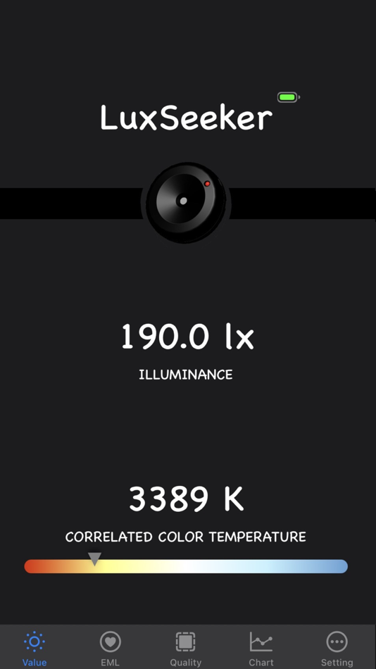#1. LuxSeeker - BLE LightMeter (iOS) By: LIDlight INC.