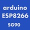 This application is for controlling the SG90 servo connected to the Arduino ESP8266 family