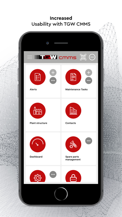 TGW CMMS app screenshot