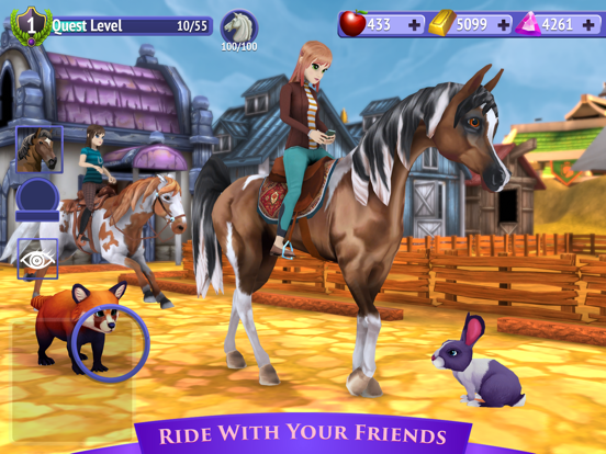 Horse Riding Tales: Wild Games iPad app afbeelding 7