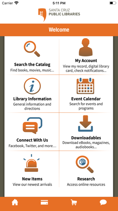 Santa Cruz Public Libraries Screenshot