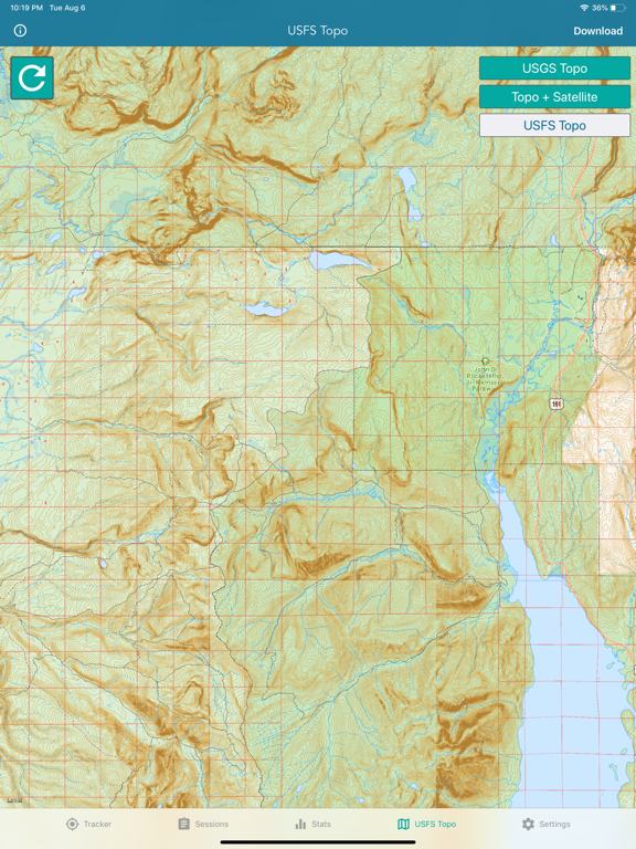Topographic Maps & Trails iPad screenshot 6 - Navigation app