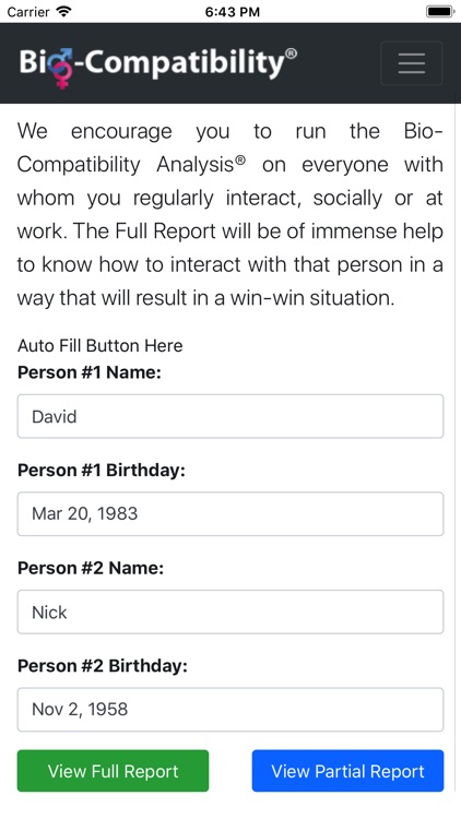 Bio-Compatibility Analysis® screenshot-3