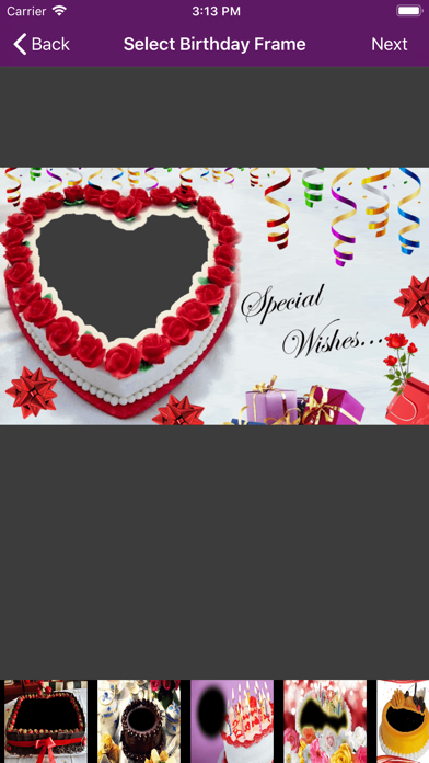 Screenshot #2 pour Birthday Photo Editor & Frame