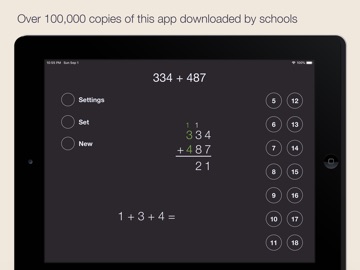 Column Addition iPad screenshot