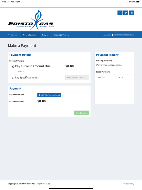 Edisto Gas iPad screenshot 4 - Business app