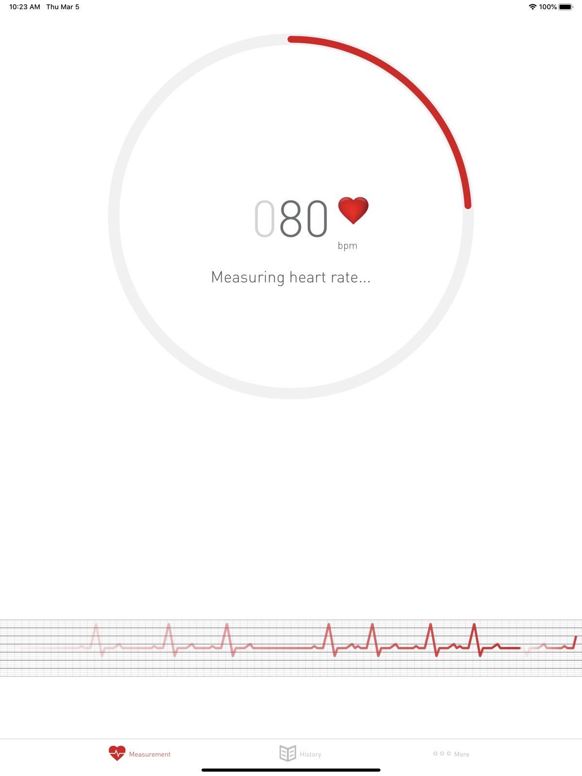 Cardiograph Heart Rate Monitor ipad screenshot 2