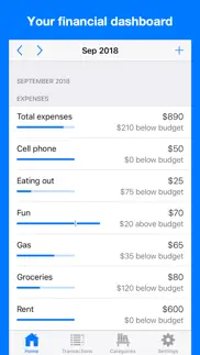 cash flow planner iphone screenshot 1