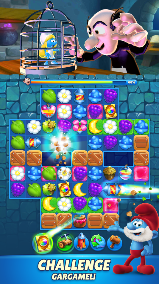 #2. Smurfs Magic Match (iOS) โดย: Garden City Games