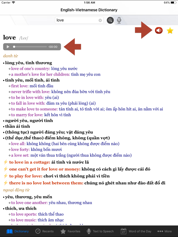 Screenshot #5 pour English-Vietnamese Dictionary+