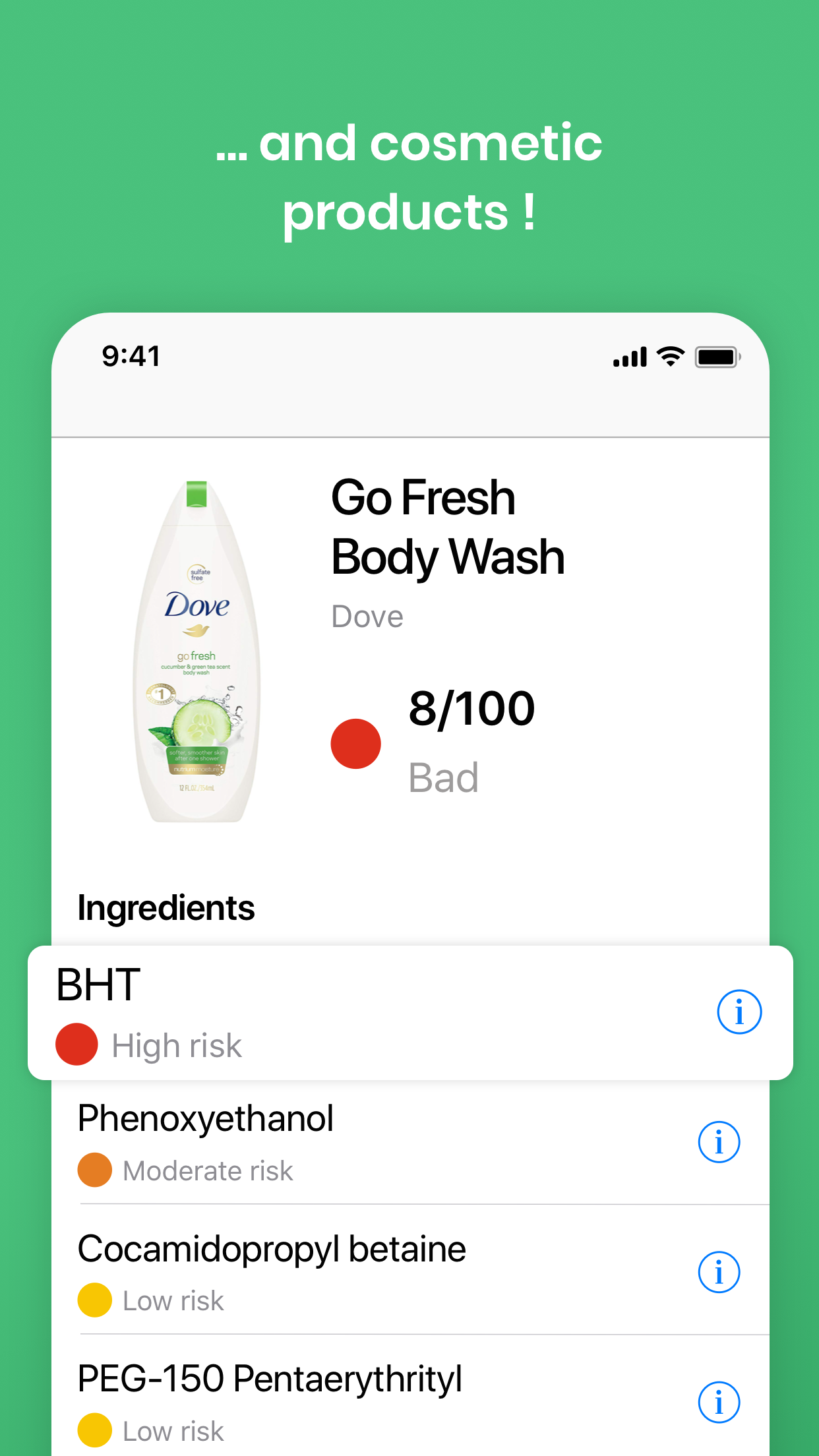 Yuka - Food & Cosmetic Scanner screenshot 4