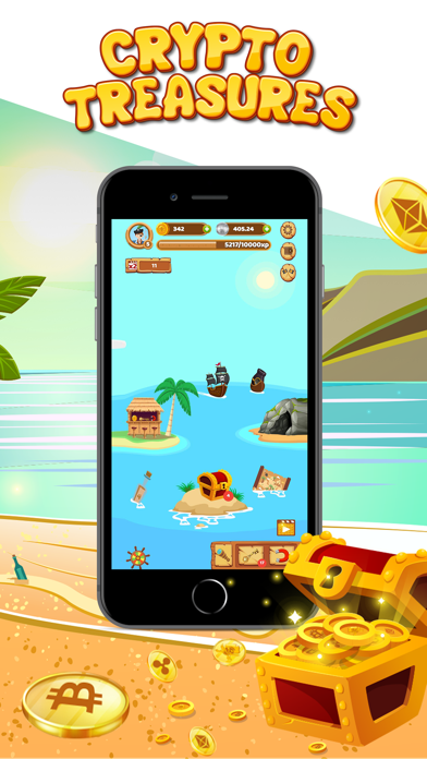 Crypto Treasures Web3 Clicker iPhone screenshot