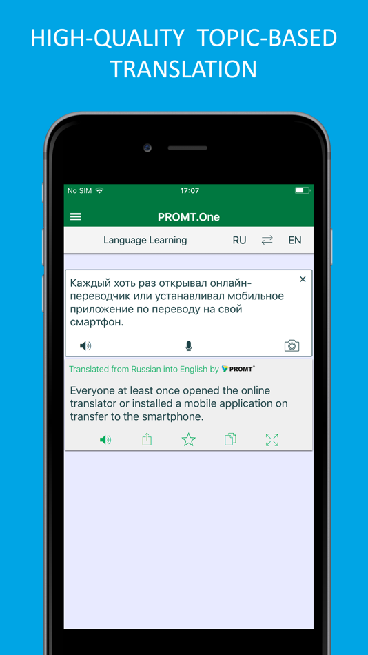 #1. Translator PROMT.One (iOS) 来自: PROMT