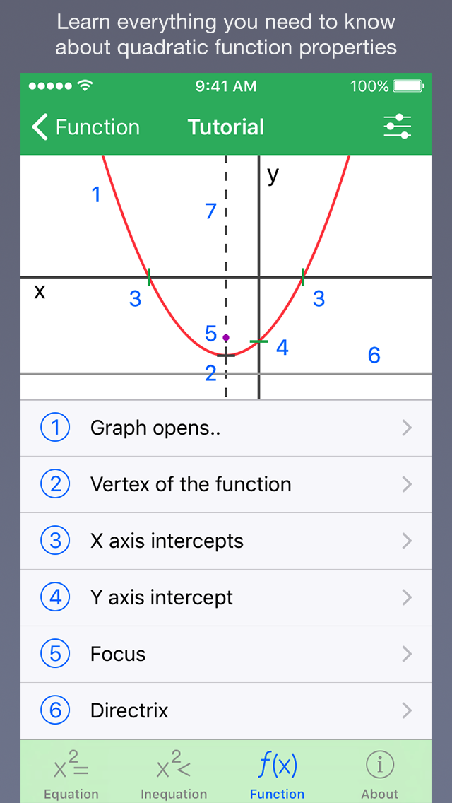Quadratic Master iPhone screenshot 5 - Education app