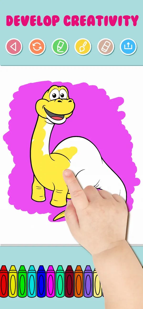 Screenshot #2 pour Dino Coloring Pages for Kids