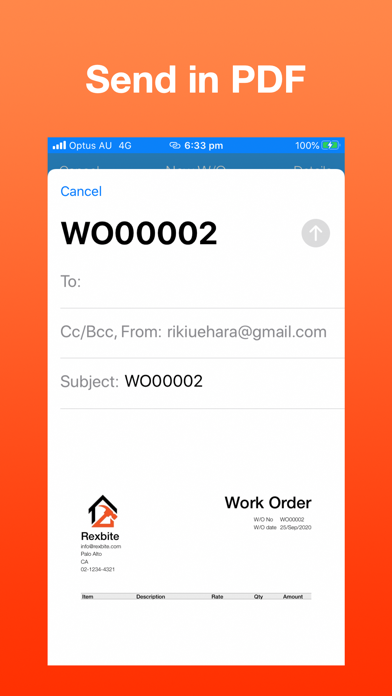 Work Order Maker Screenshot