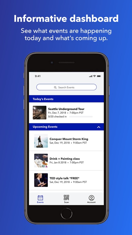 Experiences Check-In App
