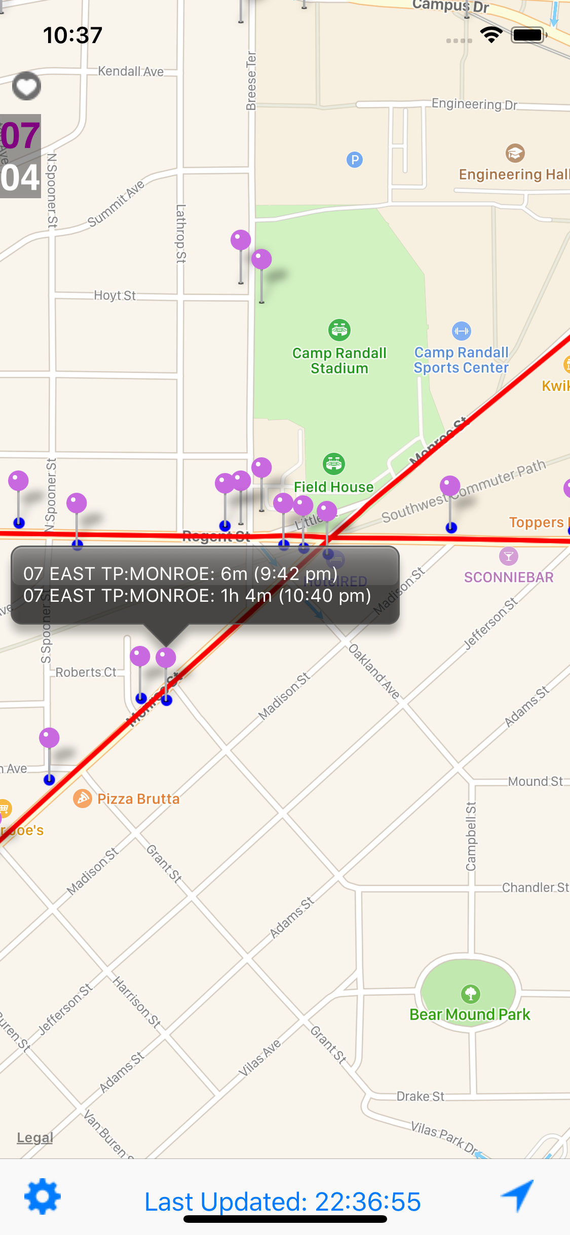 MAD Next Bus screenshot 4