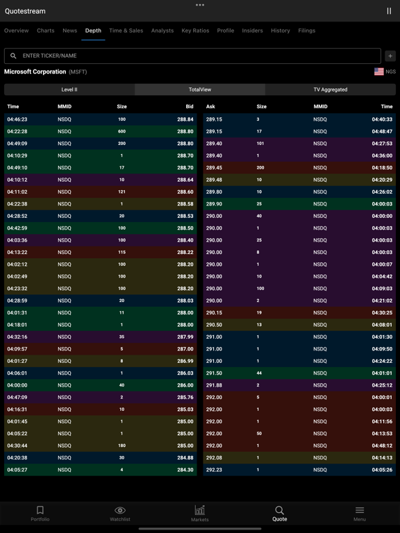 Screenshot #6 pour Quotestream Mobile