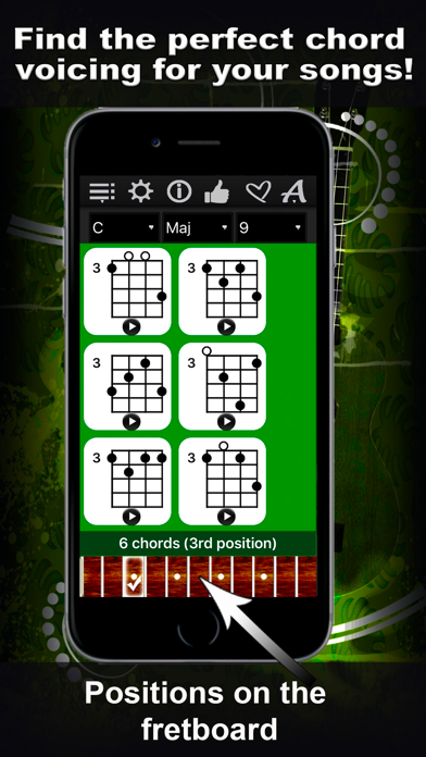 Ukulele Chords Compass iPhone screenshot 4 - Music app