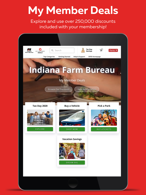 Indiana Farm Bureau iPad screenshot
