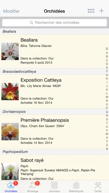 Album d'orchidées screenshot 4 of 5
