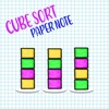 Cube Sort Paper Note icon
