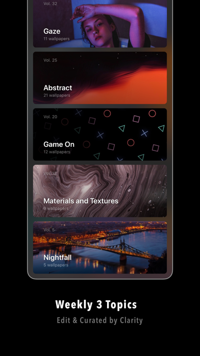 Clarity Wallpaper iPhone screenshot 4 - Photo & Video app