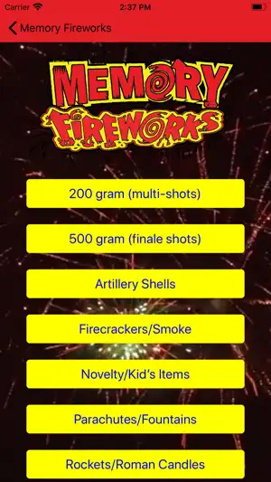 Memory Fireworks screenshot 2