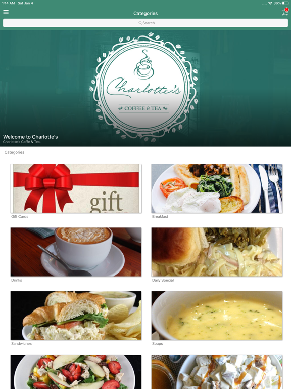 Charlotte's iPad screenshot 2 - Food & Drink app