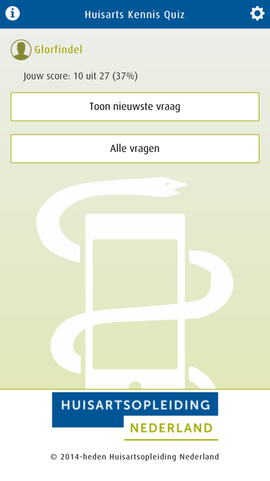 Huisarts Kennis Quiz Screenshot