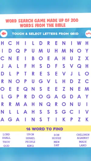 Bible Word Search Puzzle Games screenshot 2