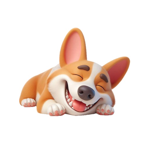 Sleeping Corgi Stickers