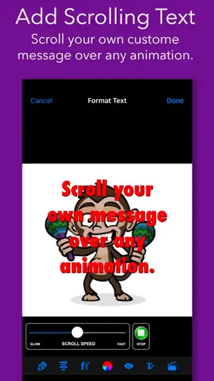 Captura de pantalla de Fun Animations - MMS Texting en iPhone 10