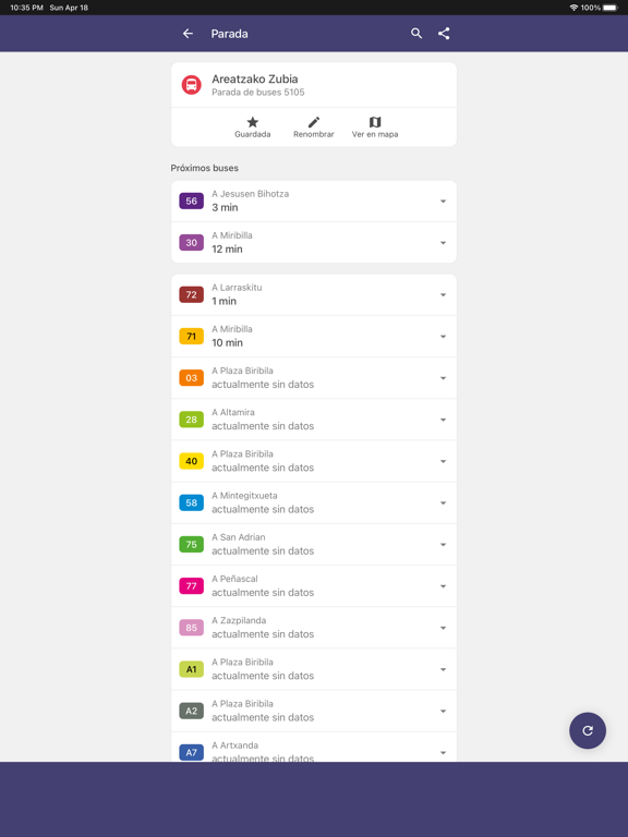 Screenshot #4 pour Bilbao Bus y Rutas Transporte