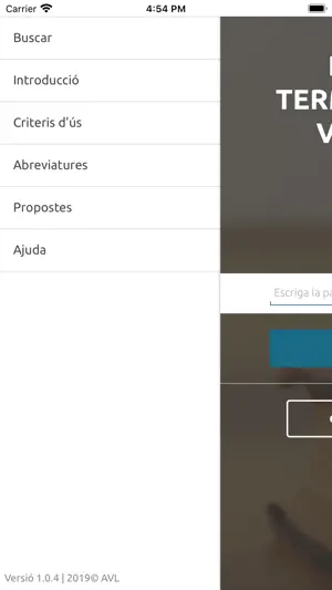 Portal Terminològic Valencià screenshot 2