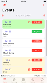 My Personal Finances screenshot