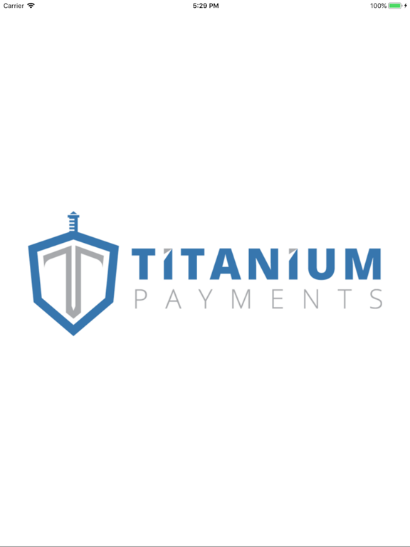 Titanium Payments iPad screenshot 1 - Business app