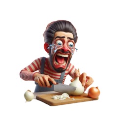 Chopping Onion Stickers