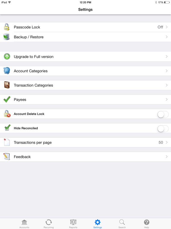 Checkbook - Budget & Expenses iPad screenshot