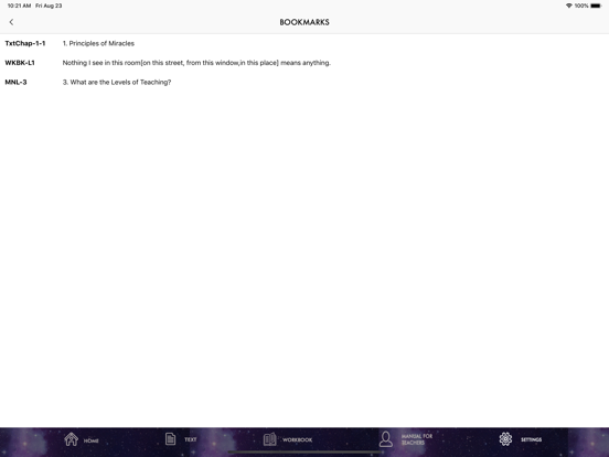 ACIM Original Edition iPad screenshot 8 - Book app