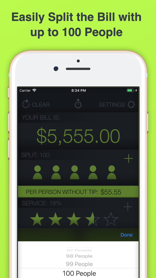 #4. Tip Calculator % Tap Tip (iOS) 由: Tardent Apps Inc.