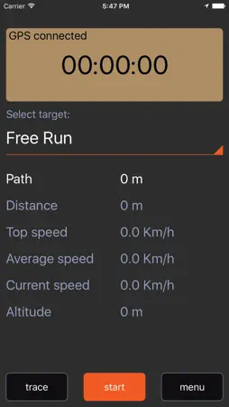 Jogging app screenshot 1