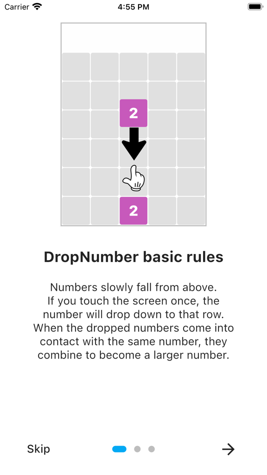 #5. Drop & Shot Number (iOS) Podle: Gyuhyeon Jeon