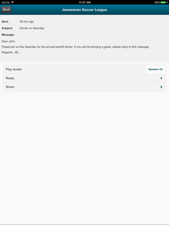 App screenshot