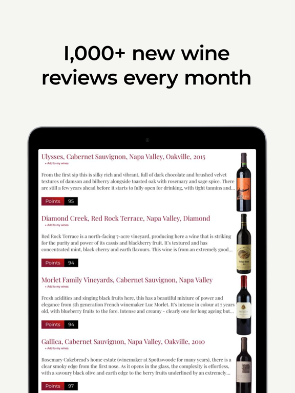 Decanter Premium: Wine Reviews iPad screenshot