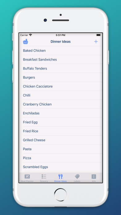 Decisive Wife Meal Planner Screenshot