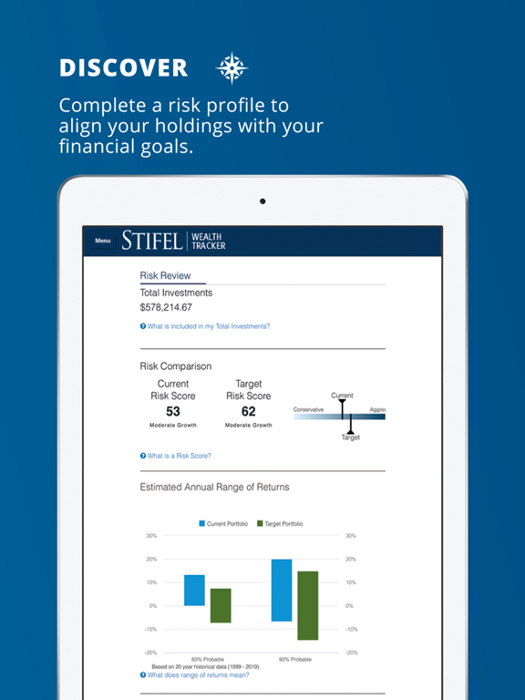 Stifel Wealth Tracker iPad screenshot