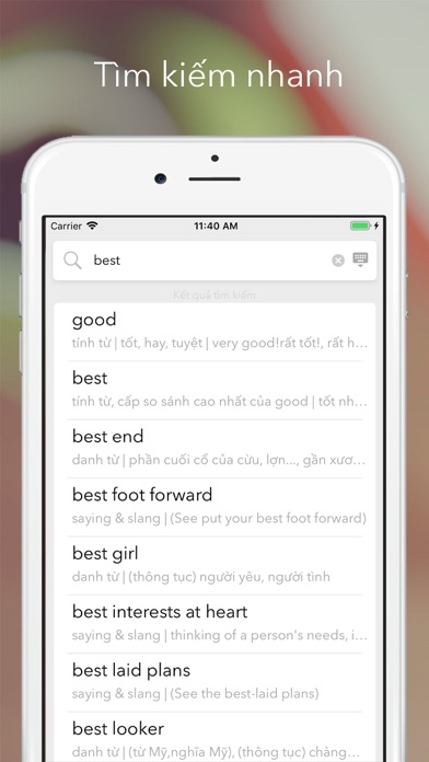 bigdict - từ điển mở & hỏi đáp iPhone screenshot