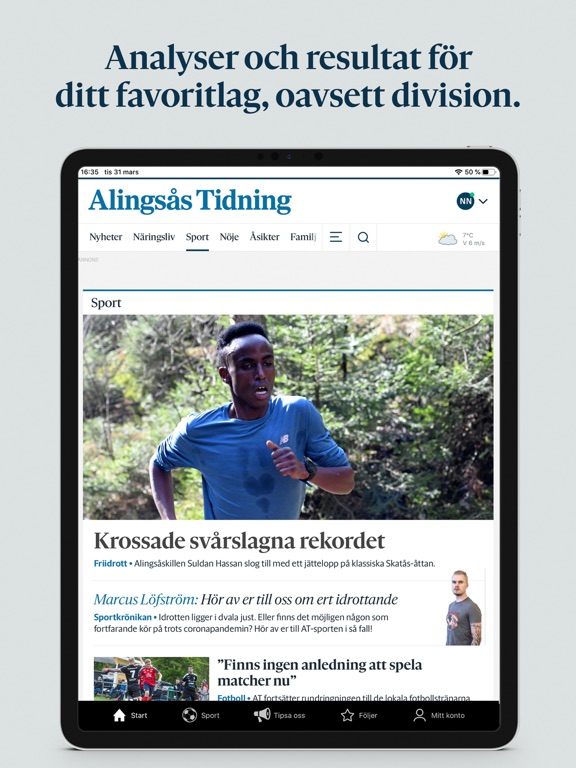 Alingsås Tidning iPad screenshot 4 - News app